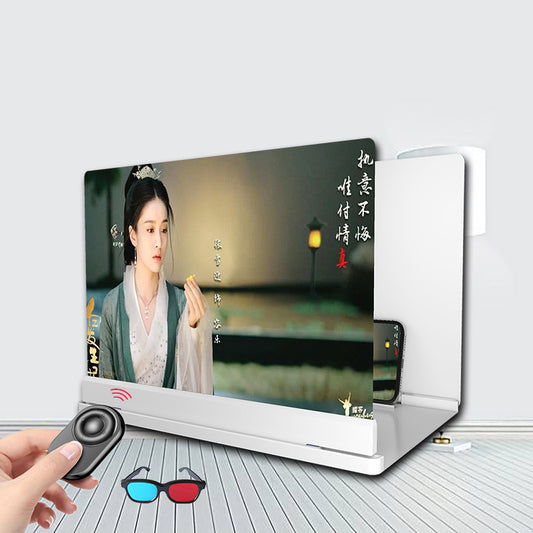 Blu-ray Ultra-clear Mobile Phone Screen Magnifier Eye Protection Lazy Bracket - Samuyostore