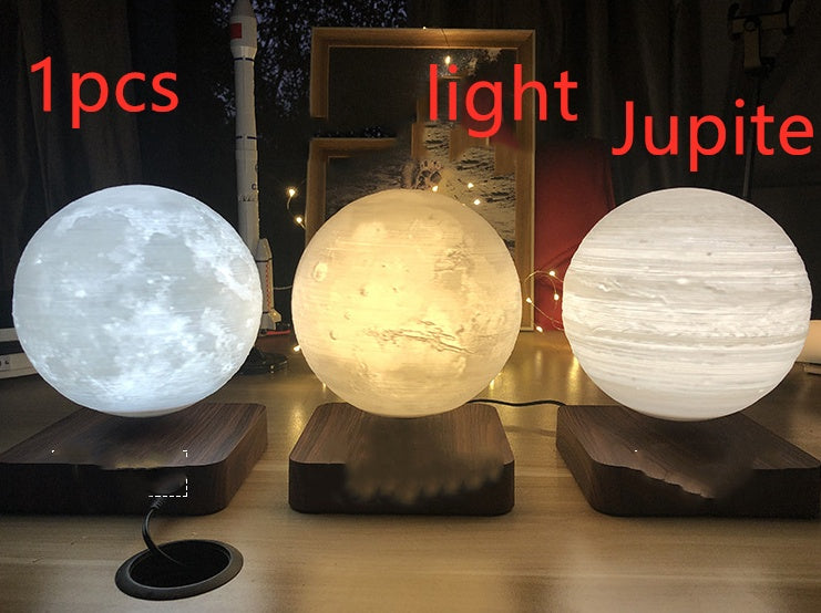 Magnetic Levitation Table Lamp Moon Light 3D Printing Planet Night Light - Samuyostore 