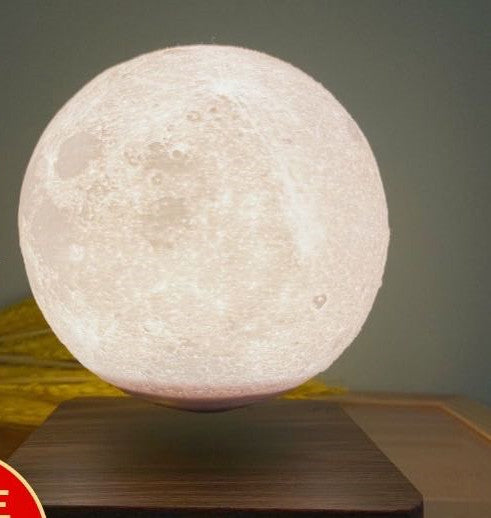 Magnetic Levitation Table Lamp Moon Light 3D Printing Planet Night Light - Samuyostore 
