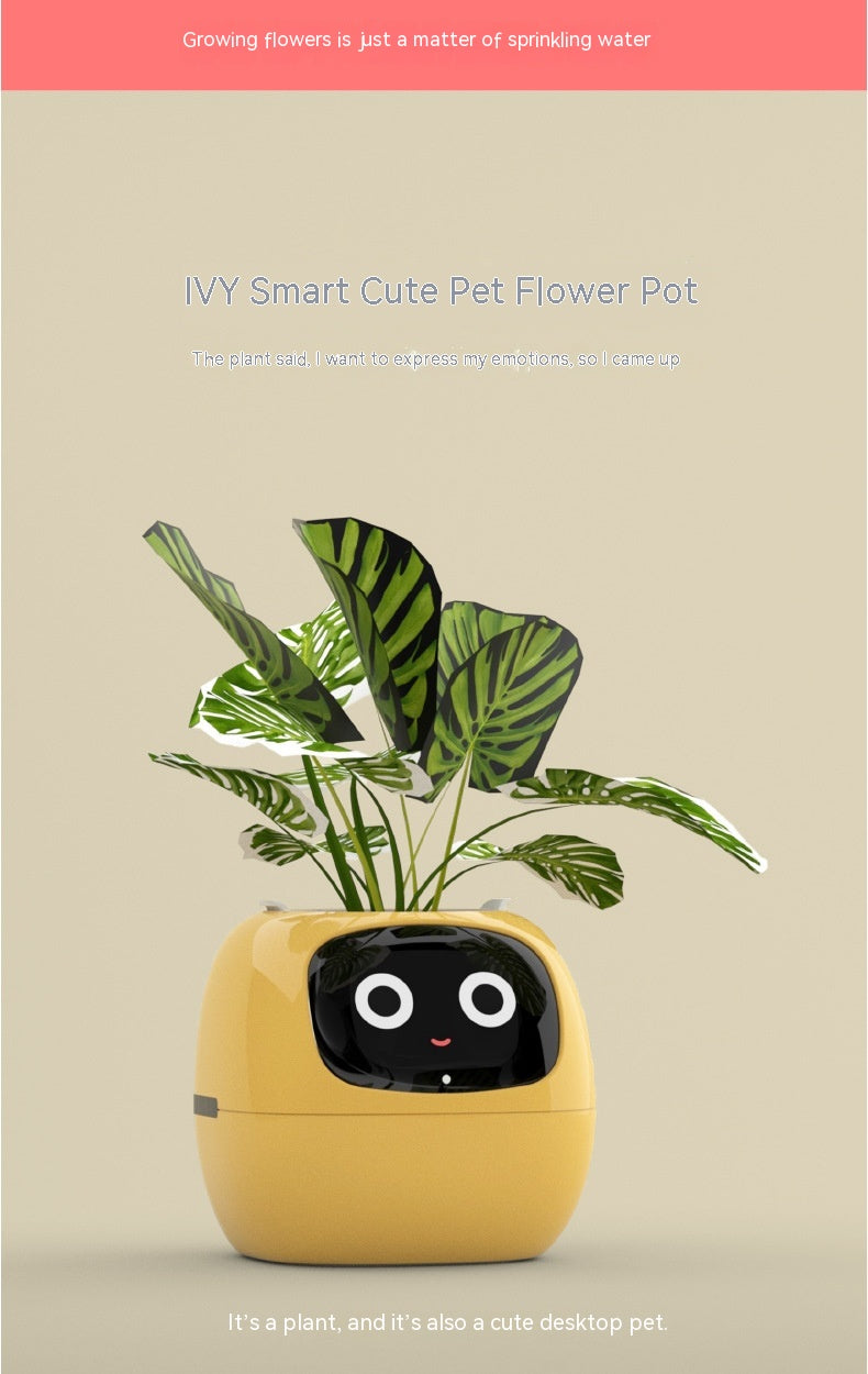 Smart Planter Endless Fun Over 49 Rich Expressions 7 Smart Sensors And AI Chips Make Raising Plants Easy And Fun - Samuyostore 