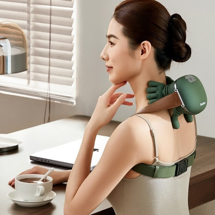 Electric Neck And Shoulder Muscle Massager Wireless Shoulder And Back Kneading Massage Shawl Neck Masajeador Relax Pain Relief - Samuyostore 