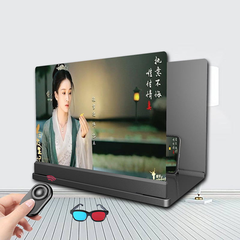 Blu-ray Ultra-clear Mobile Phone Screen Magnifier Eye Protection Lazy Bracket - Samuyostore 