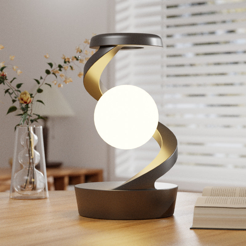Rotating Moon Desk Lamp With Phone Wireless Charging Sensor Control Table Lamps Decorative Desktop Lamp Small Night Lamp Home Decor - Samuyostore 