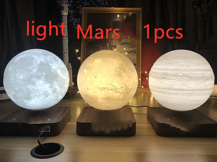 Magnetic Levitation Table Lamp Moon Light 3D Printing Planet Night Light - Samuyostore 