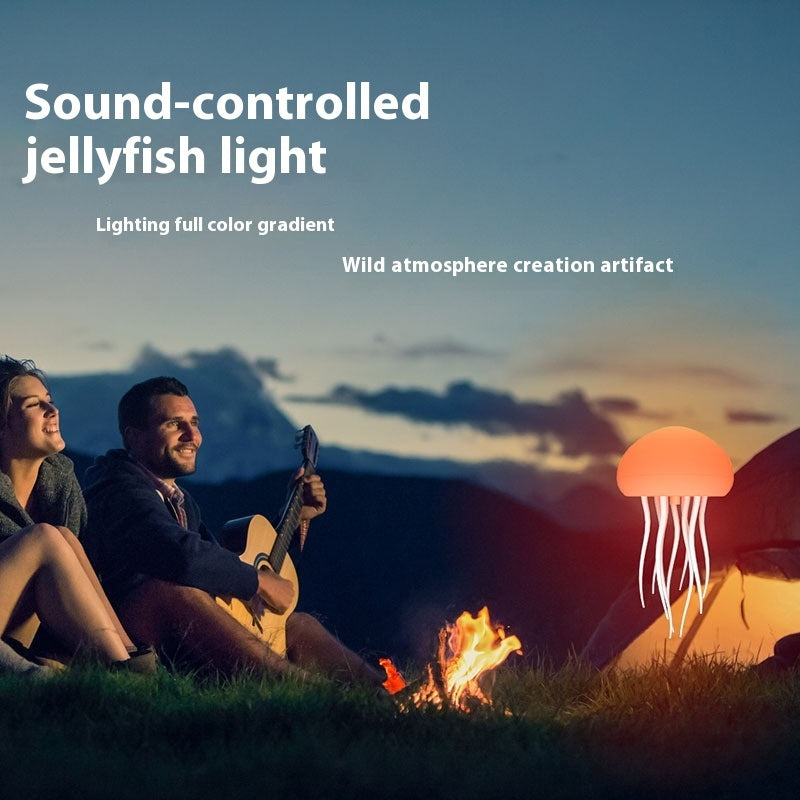 Jellyfish Mood Lamp LED Jellyfish Night Light Portable Jellyfish Lamp Jellyfish Decorations Smart Table Lamp For Bedside Desk - Samuyostore 