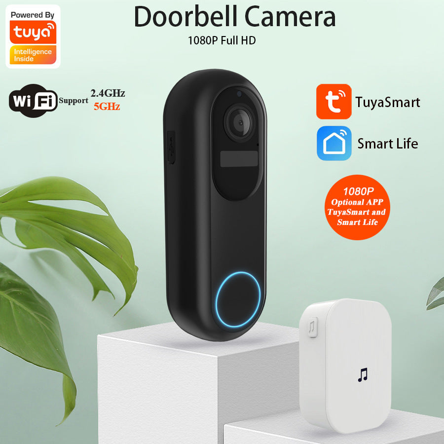 Smart Visual Doorbell Monitoring Intercom Low Power Camera - Samuyostore 