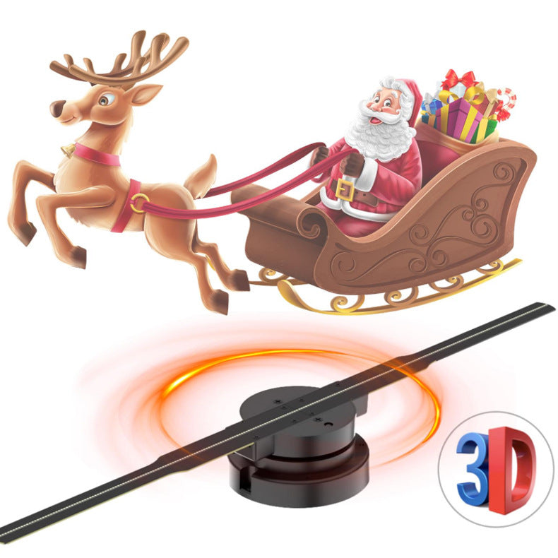 Naked-eye 3D Holographic Projection Suspension Imaging Electric Fan Screen - Samuyostore 