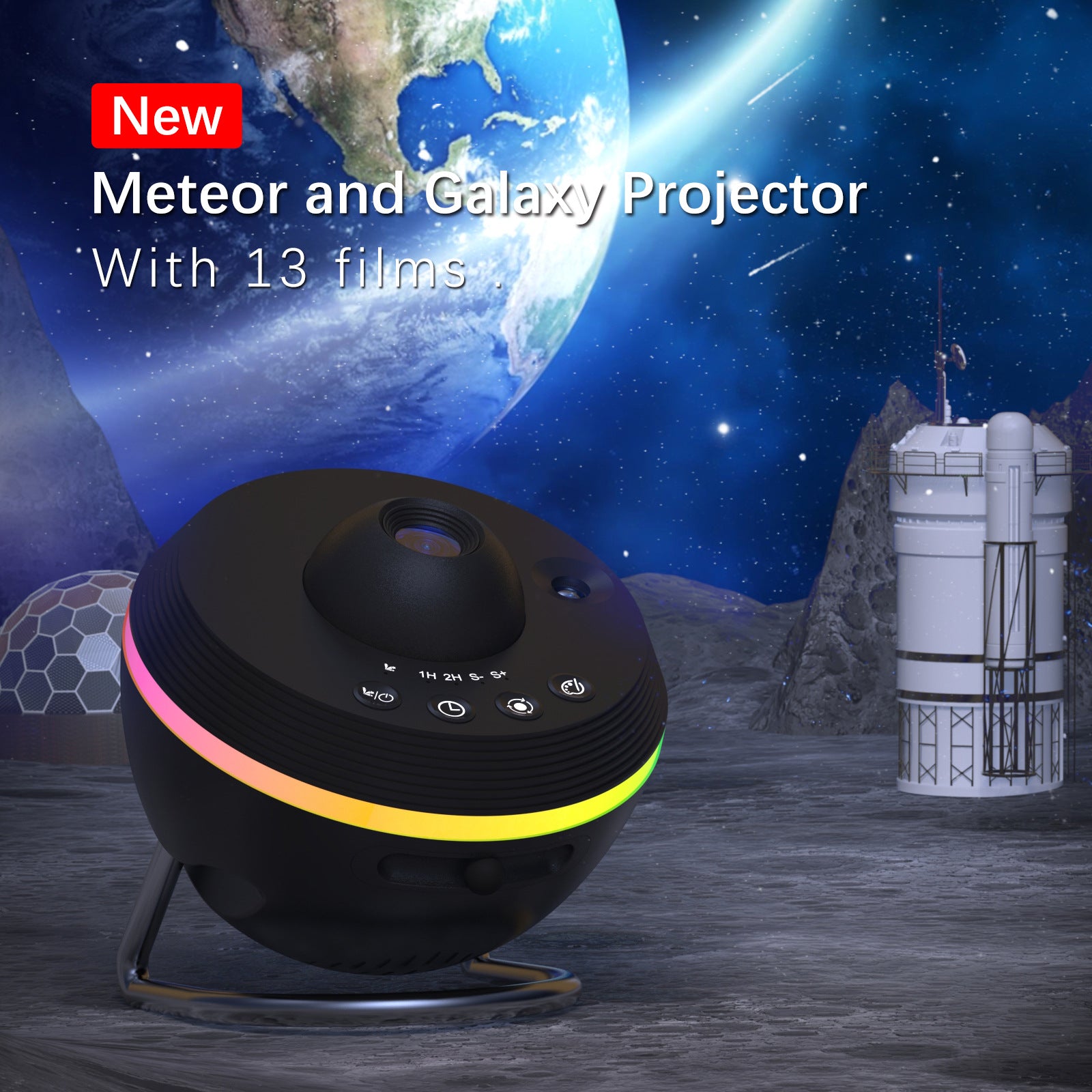 13 In 1 Ultra Clear Galaxy Projector Lamp Rotary Space Ball Planetarium Projector Lights - Samuyostore 