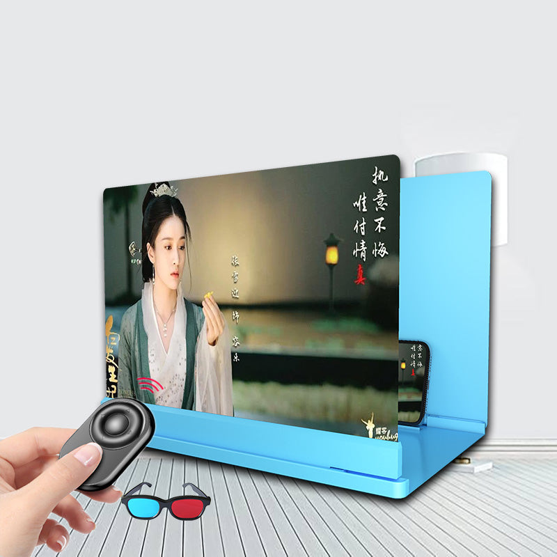 Blu-ray Ultra-clear Mobile Phone Screen Magnifier Eye Protection Lazy Bracket - Samuyostore 