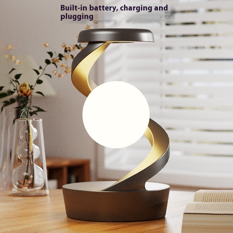 Rotating Moon Desk Lamp With Phone Wireless Charging Sensor Control Table Lamps Decorative Desktop Lamp Small Night Lamp Home Decor - Samuyostore 