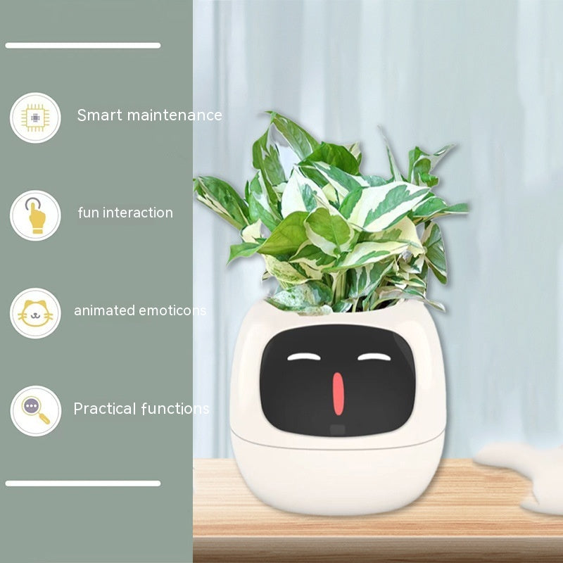 Smart Planter Endless Fun Over 49 Rich Expressions 7 Smart Sensors And AI Chips Make Raising Plants Easy And Fun - Samuyostore 