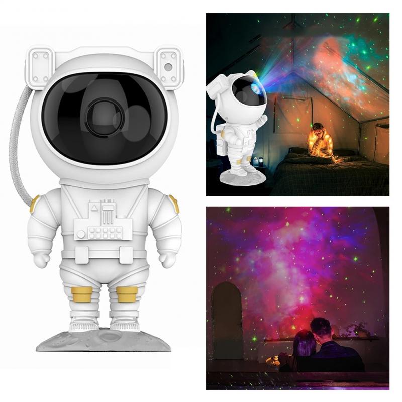 Creative Astronaut Galaxy Starry Sky Projector Nightlight USB Atmospher Bedroom Table Lamp - Samuyostore 