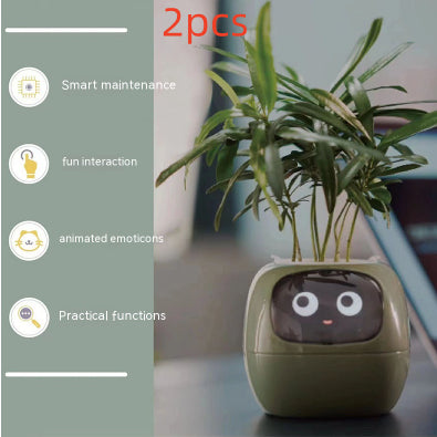 Smart Planter Endless Fun Over 49 Rich Expressions 7 Smart Sensors And AI Chips Make Raising Plants Easy And Fun - Samuyostore 