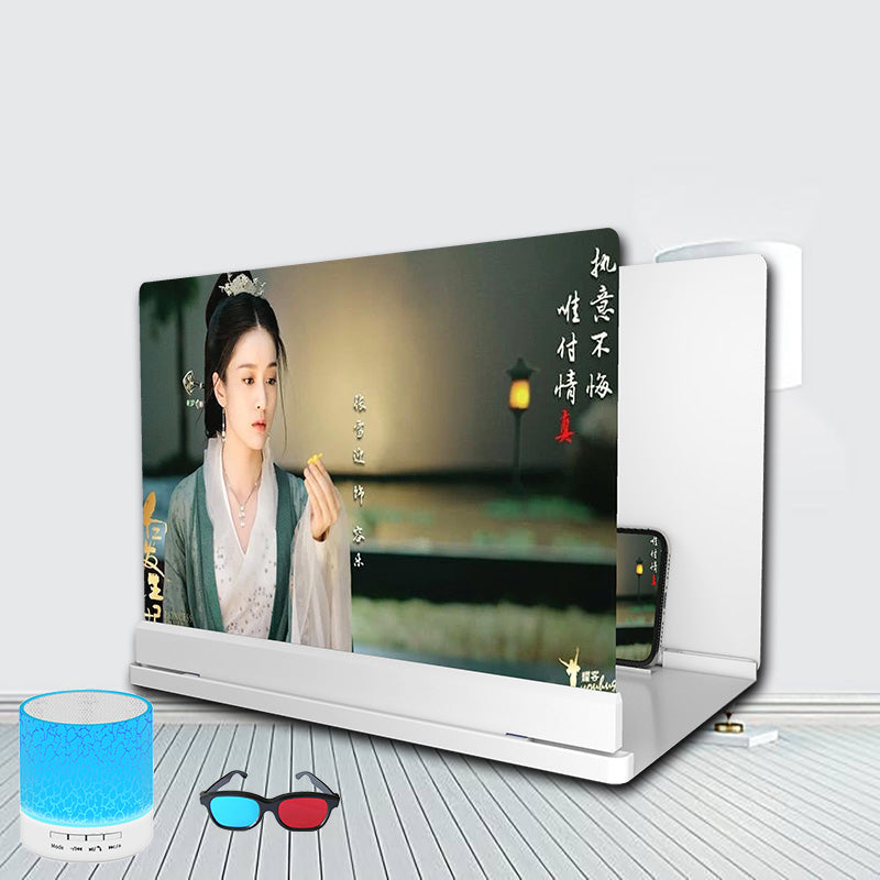 Blu-ray Ultra-clear Mobile Phone Screen Magnifier Eye Protection Lazy Bracket - Samuyostore 