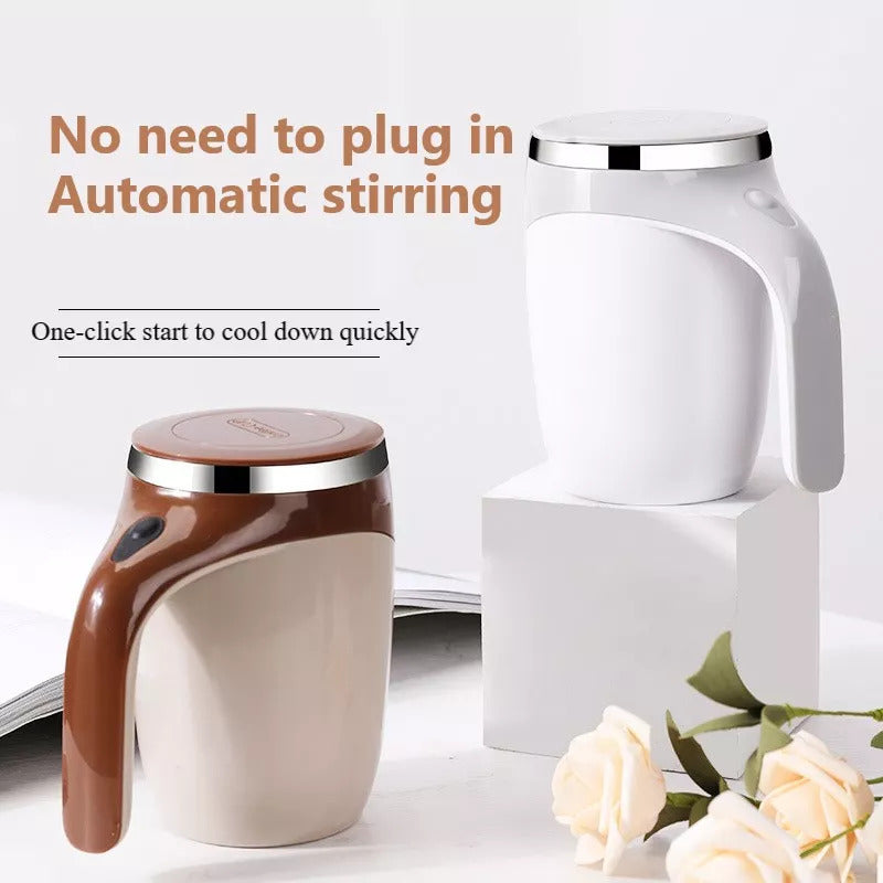 Rechargeable Model Automatic Stirring Cup Coffee Cup High Value Electric Stirring Cup Lazy Milkshake Rotating Magnetic Water Cup - Samuyostore 