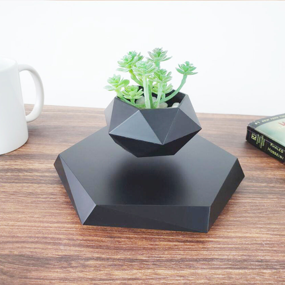 Floating Magnetic Levitating Flower Pot Bonsai Air Plant Pot Planter Potted For Home Office Desk Decor Creative Gift - Samuyostore 