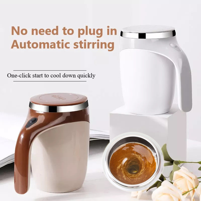 Rechargeable Model Automatic Stirring Cup Coffee Cup High Value Electric Stirring Cup Lazy Milkshake Rotating Magnetic Water Cup - Samuyostore 